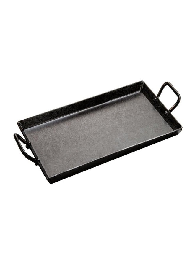 Lodge Crsgr18 Carbon Steel Griddle, Pre-Seasoned, 18-Inch, Black - Image 1