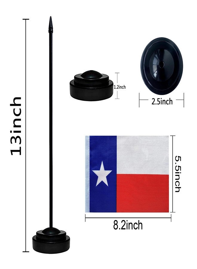 TSMD US 50 State Desk Flags Set Small Mini Office Table Stick Flag with Stand Base for Classroom Decorations,5x8 Inch - Image 2