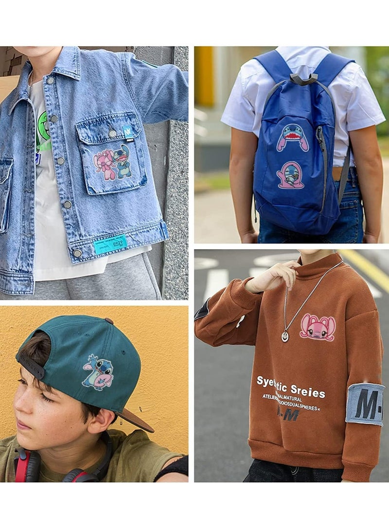 KASTWAVE Patches for Clothing, 16 PCS Embroidered Iron On Patches DIY Accessories, Sew On Iron on Patches Fabric Repair Patches Cartoon Sonic Patches for Kids Adult Clothes Jeans Jackets Hats Shoes Backpacks - Image 5