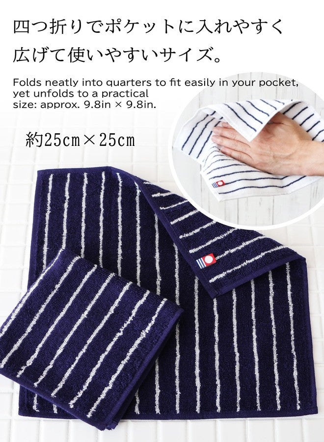 imaa Japanese Imabari Towel Set - 6 Pack 9.8"x9.8" Mini Face Towels, 100% Cotton, Made in Japan - Soft, Absorbent, for Travel, Baby, Gym Assortment C (6 Pack) - Image 4