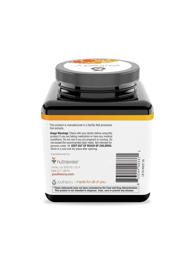 youtheory Turmeric Curcumin Supplement with Black Pepper BioPerine, Powerful Antioxidant Properties for Joint & Healthy Inflammation Support, 120 Tablets - Image 2