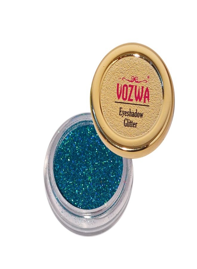 Vozwa Blue Holographic Glitter Eyeshadow - Image 2