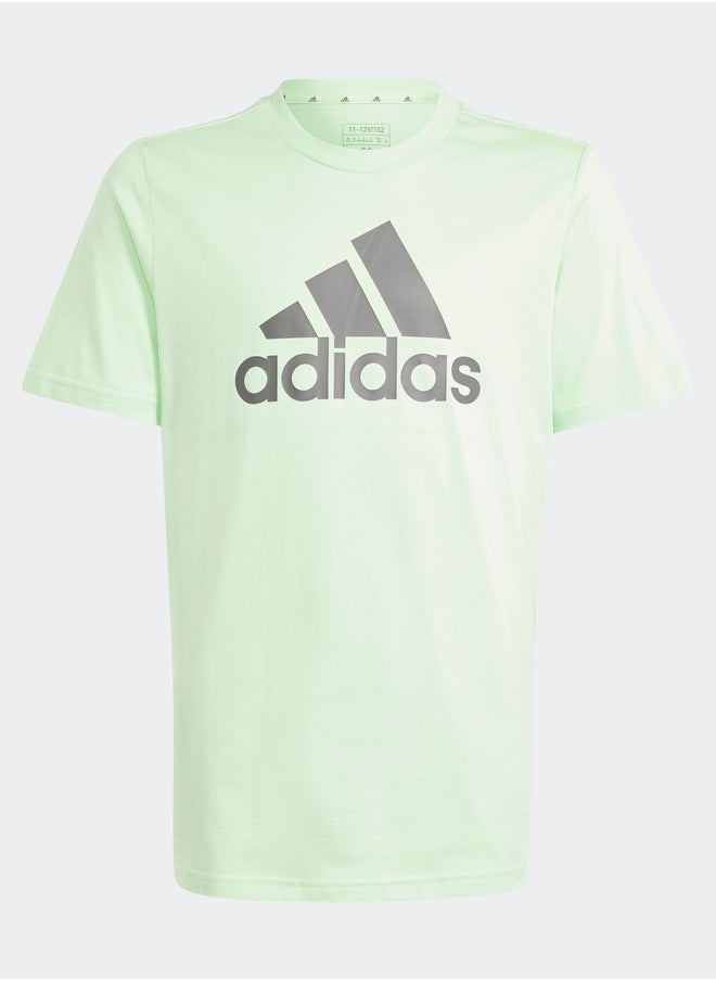 Adidas - تي شيرت قطني بشعار كبير من Essentials - Image 1