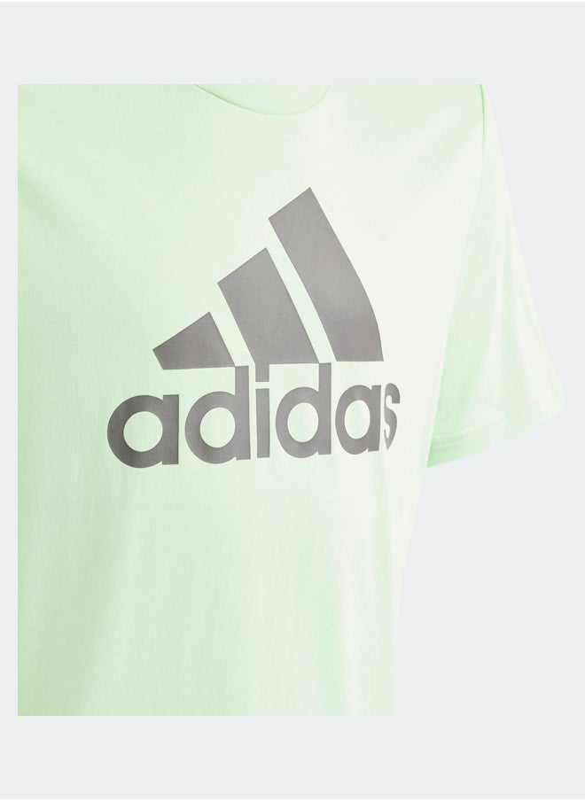 Adidas - تي شيرت قطني بشعار كبير من Essentials - Image 1