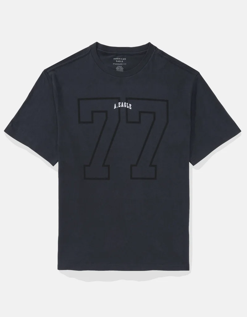 American Eagle  Elevated Logo Graphic T-Shirt for Men | Best Price UAE