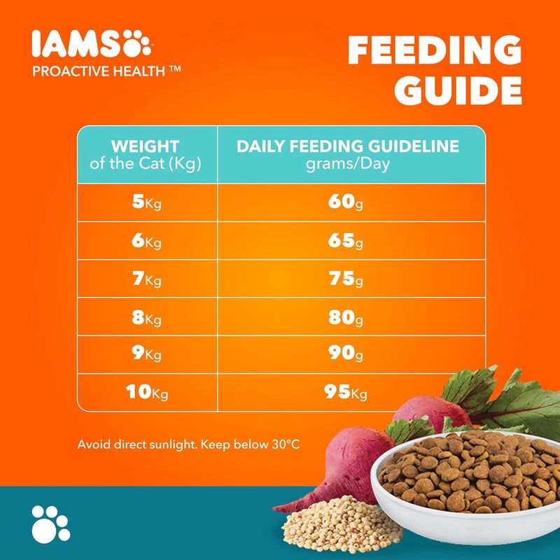 IAMS Cat Dry Food Healthy Adult Indoor Weight & Hairball Care, 1 kg - Image 5