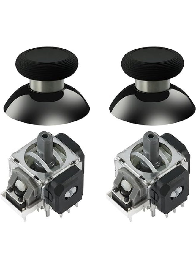 GuliKit TMR Electromagnetic Joystick, Drift Protection, Super Smooth Replacement Repair Part, Long Life, Excellent Temperature Stability, Compatible with PS5 DualSense Controller, Includes 2 Stick & GuliKit 720° Adjustable Tension TMR Magnetic Joystick Replacement Kit, for PS5 DualSense/DualSense Edge Controller, Anti-drift Stick Repair Module with 3 Pairs Thumbstick Caps, Soldering Required Bundle - Image 2