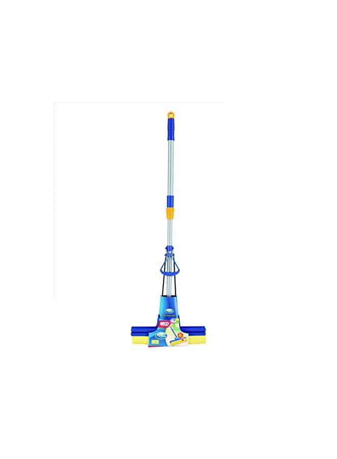 Orchid Soft PVA Sponge Cleaning Floor Mop 33cm Head Telescopic Handle, Super Absorbent Sponge Mops for Floor Cleaning, PVA Foam Sponge Mop Bathroom Cleaning Tool, Sponge Mop Squeeze Floor Cleaner - Image 2