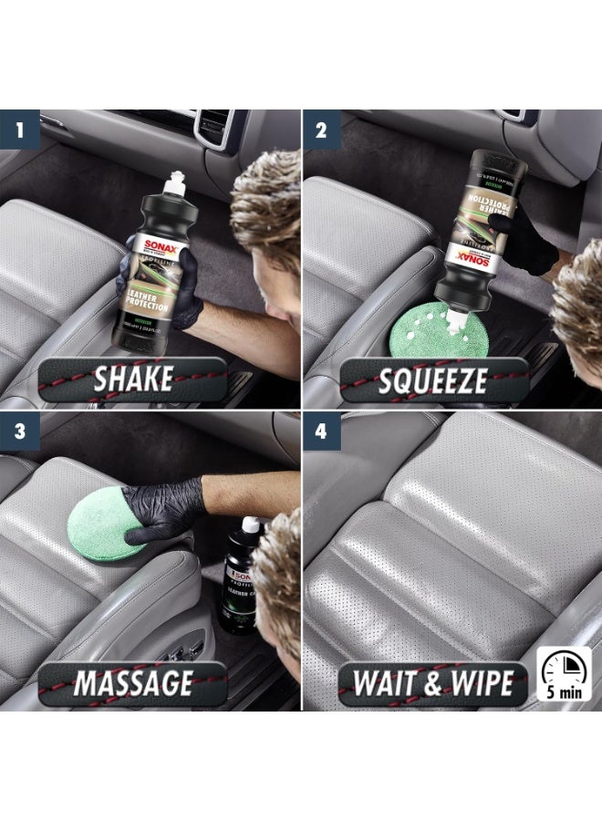 SONAX Profiline Leather Protection 1 Liter Professional-Grade Leather Care Cream Restores Natural Pliability - Image 3