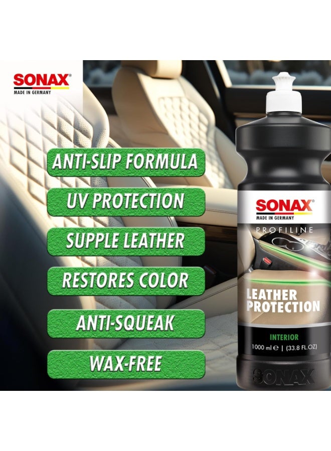 SONAX Profiline Leather Protection 1 Liter Professional-Grade Leather Care Cream Restores Natural Pliability - Image 2