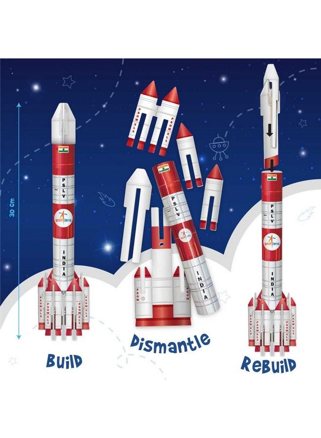 Imagimake Mapology ISRO Space Toys for Kids: Mission Suryayaan Aditya L1 | Rocket Model & Satellite | Educational Toys for Kids 5+ Years | 3D Puzzles with Rocket Launcher | Birthday Gift for Kids - Image 4