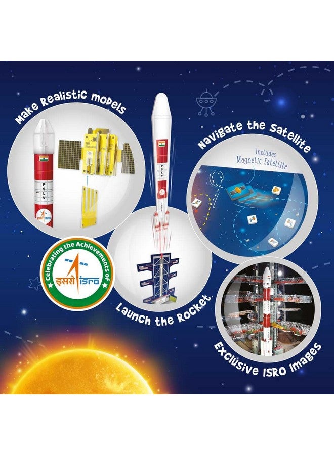 Imagimake Mapology ISRO Space Toys for Kids: Mission Suryayaan Aditya L1 | Rocket Model & Satellite | Educational Toys for Kids 5+ Years | 3D Puzzles with Rocket Launcher | Birthday Gift for Kids - Image 3