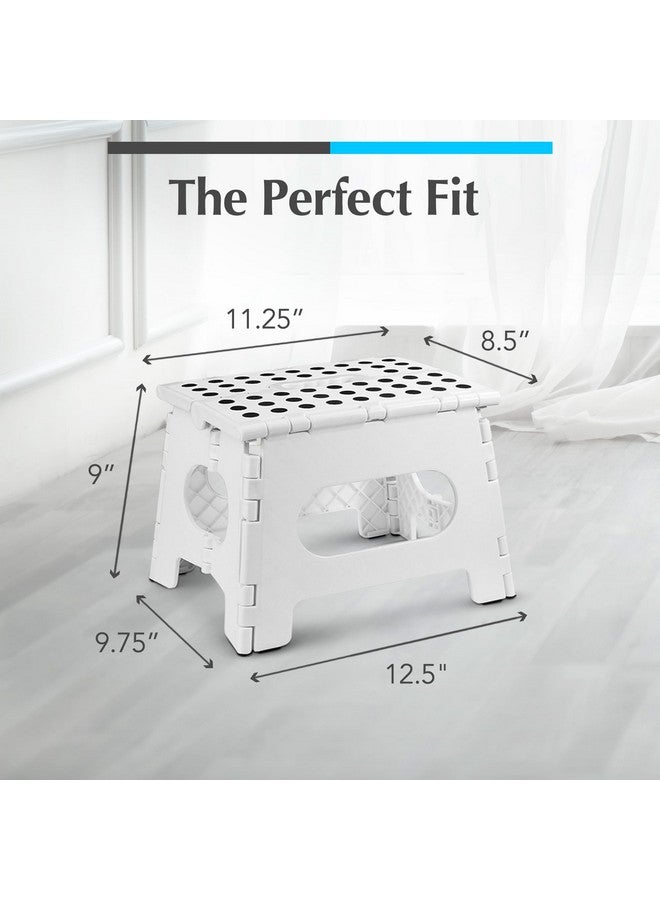 Handy Laundry Handy Laundry Folding Lightweight Step Stool is Sturdy Enough to Support Adults and Safe Enough for Kids. Opens Easy with One Flip. Great for Kitchen, Bathroom or Bedroom. (White)  - Image 5