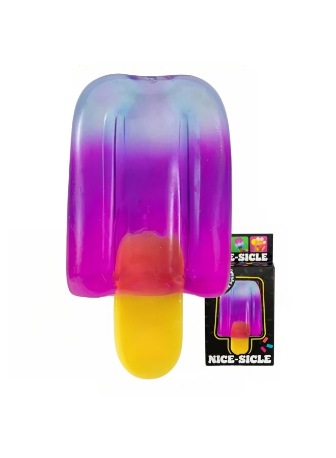 Needoh Popsicle Squishy Toy - Stress Relief Fidget Toy, Soft TPR Sensory Squeeze Ball for Kids & Adults, Portable Anxiety Relief Popsicle - Image 1