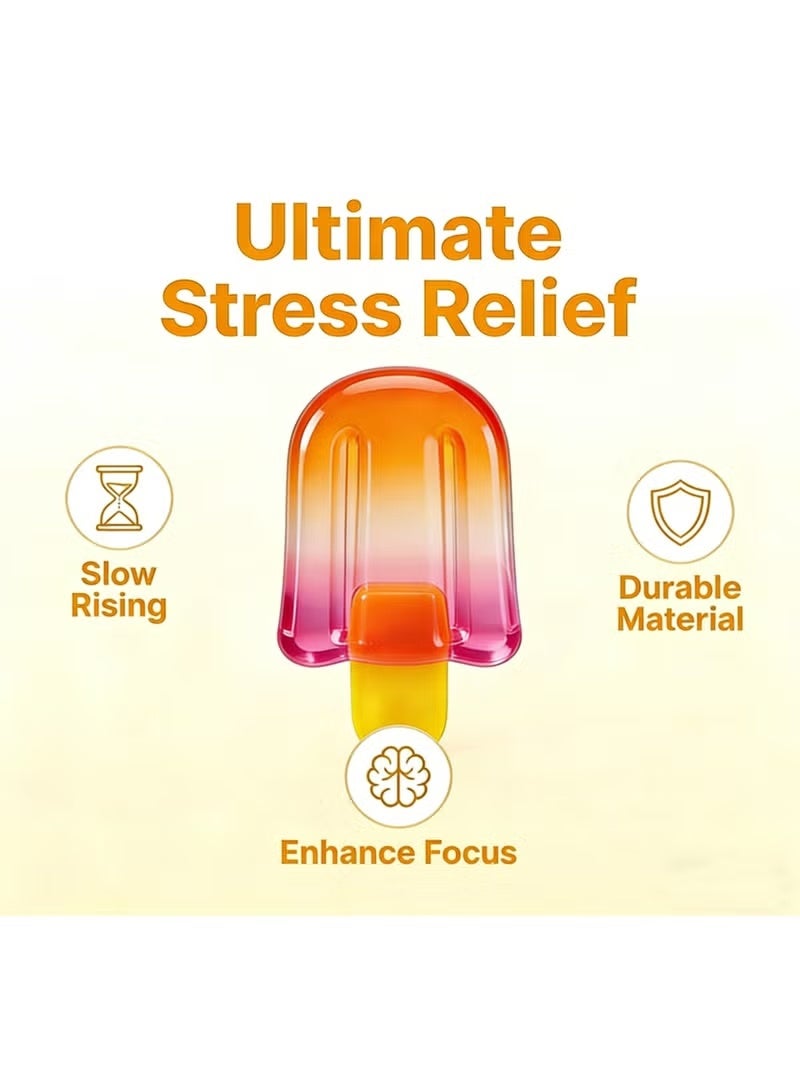 Needoh Popsicle Squishy Toy - Stress Relief Fidget Toy, Soft TPR Sensory Squeeze Ball for Kids & Adults, Portable Anxiety Relief Popsicle - Image 4