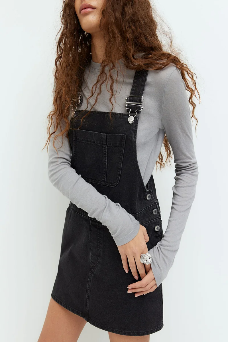 H&M Denim dungaree dress