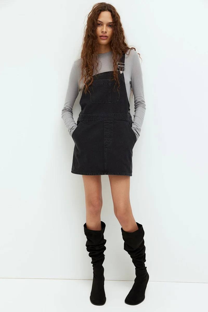 H&M Denim dungaree dress