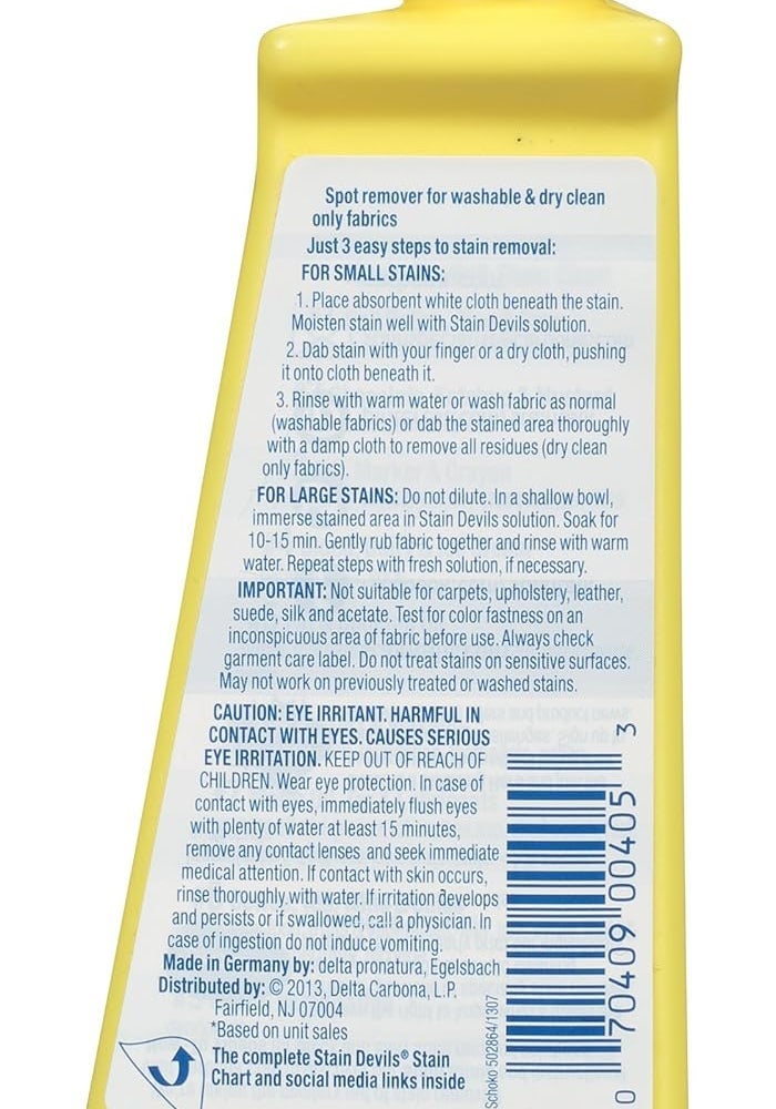 Carbona Stain Devils #2 Stain Remover for Chocolate, Ketchup & Mustard - 1.7oz - Image 4