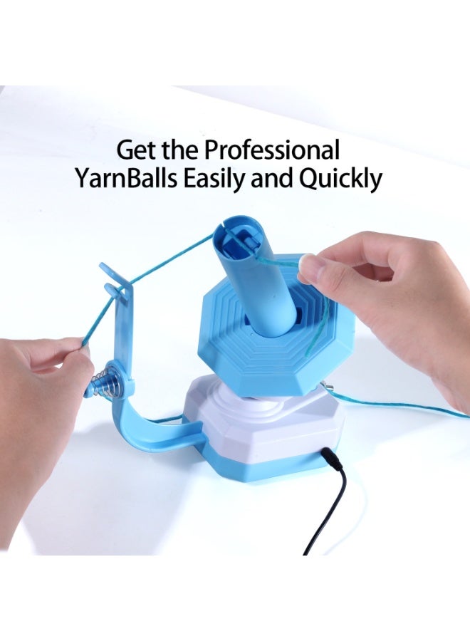 Electric Yarn Ball Winder, USB-Powered Yarn Winding Machine for Organizing Yarn Skeins, Knitting, and Crafting Tools - Image 1