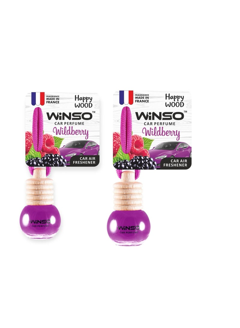 وينسو معطر جو فاخر – Happy Wood Wildberry عطر ذو رائحة غريبة وساحرة. العطر مصنوع في فرنسا C160 (عبوة من قطعتين) - Image 1