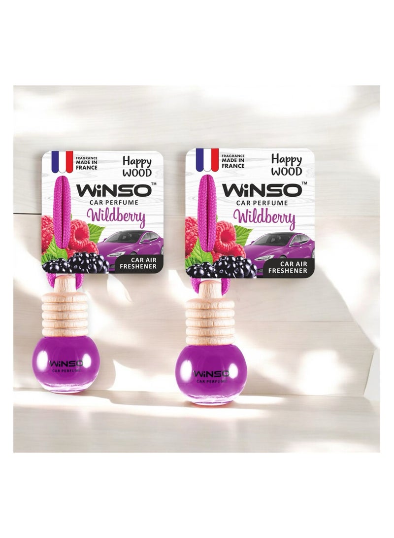 وينسو معطر جو فاخر – Happy Wood Wildberry عطر ذو رائحة غريبة وساحرة. العطر مصنوع في فرنسا C160 (عبوة من قطعتين) - Image 2