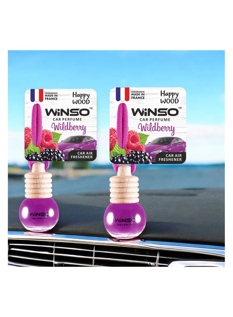 وينسو معطر جو فاخر – Happy Wood Wildberry عطر ذو رائحة غريبة وساحرة. العطر مصنوع في فرنسا C160 (عبوة من قطعتين) - Image 3