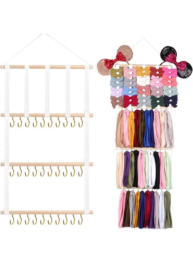 Oaoleer OAOLEER Baby Headband & Bow Holder for Girls Hair Bows, Hanging Baby Headbands Organizer Storage Newborn Headband Holder for Wall, Room, Door or Closet  - Image 1