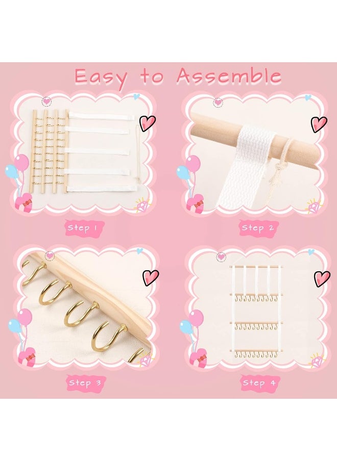 Oaoleer OAOLEER Baby Headband & Bow Holder for Girls Hair Bows, Hanging Baby Headbands Organizer Storage Newborn Headband Holder for Wall, Room, Door or Closet  - Image 4