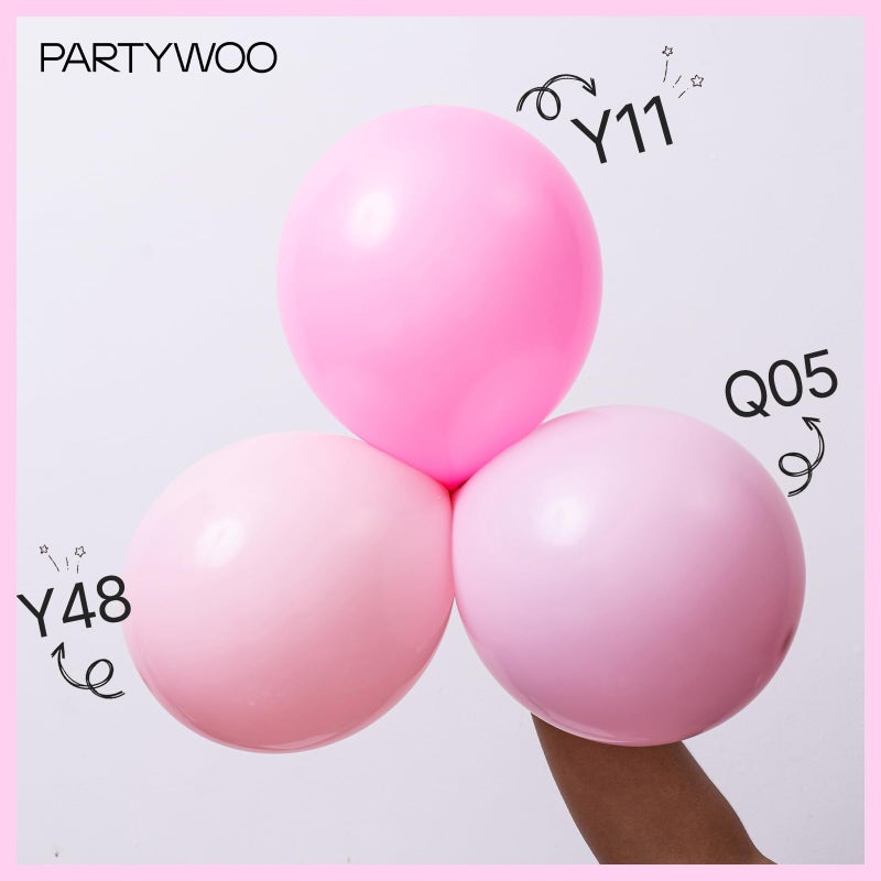 Partywoo Baby Pink Balloons 127Pcs Different Sizes Of 36 18 12 10 5 Inch Pastel Pale Light Pink Balloons Arch Kit Garland For Gender Reveal Baby Shower Birthday Princess Party Decorations Pink-Q05 - Image 5