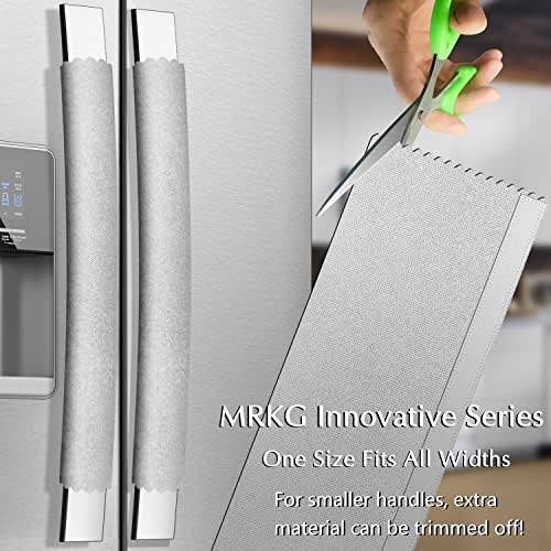 MRKG Refrigerator Door Handle Covers, Set of 6, Sleek and Form-Fitting, Keep Your Kitchen Appliance Clean from Smudges, Drips, Food Stains, Oil (Light Grey) - Image 5