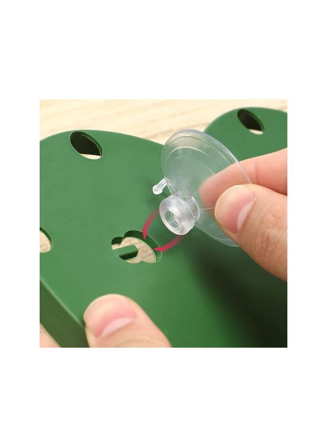 klarako Wet Floral Foam Heart Shaped Flower Foam with Suction Cup Tray for Wedding Centerpiece Party Decoration DIY Flower Arrangement Size S - Image 4