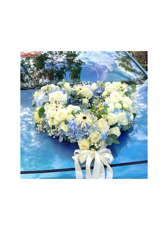 klarako Wet Floral Foam Heart Shaped Flower Foam with Suction Cup Tray for Wedding Centerpiece Party Decoration DIY Flower Arrangement Size S - Image 5