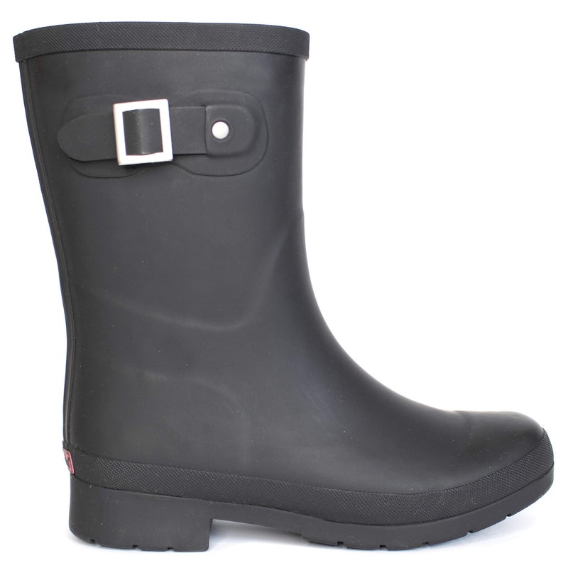 Chooka Women’s Waterproof Solid Mid-Height Rain Boot – Durable Rubber, Memory Foam Insole, Non-Slip Outsole, All-Weather Comfort, Black, 8 - Image 2