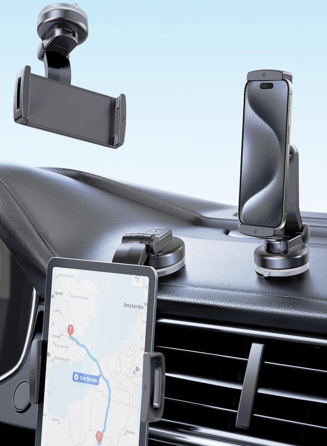 xuenair Car Dash Phone Mount, [180° Adjustable Arm] Z Fold 7 6 5 4 3 2 Accessories for Dashboard Windshield, 360° Rotatable Car Mount for iPhone 16 15 14 13 Pro Max Plus Mini S25 Ultra Motorola TCL - Image 1
