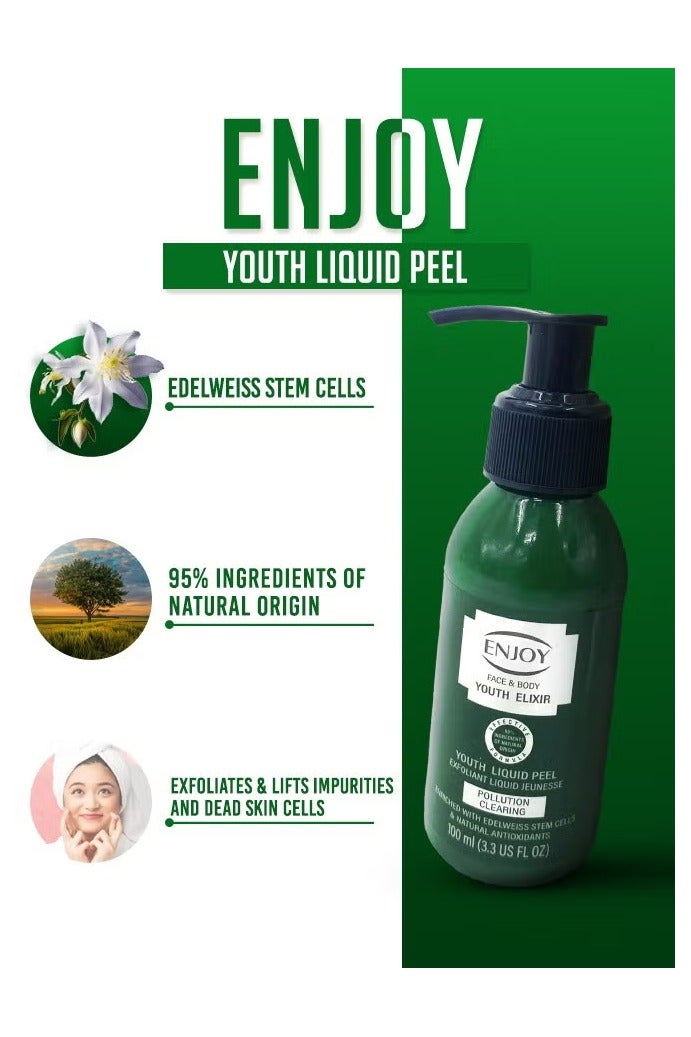 EN Joy Enjoy Liquid Peeling Drops of Youth – 100ml | Gentle Exfoliating & Rejuvenating Formula | Promotes Smooth, Youthful Skin  - Image 4
