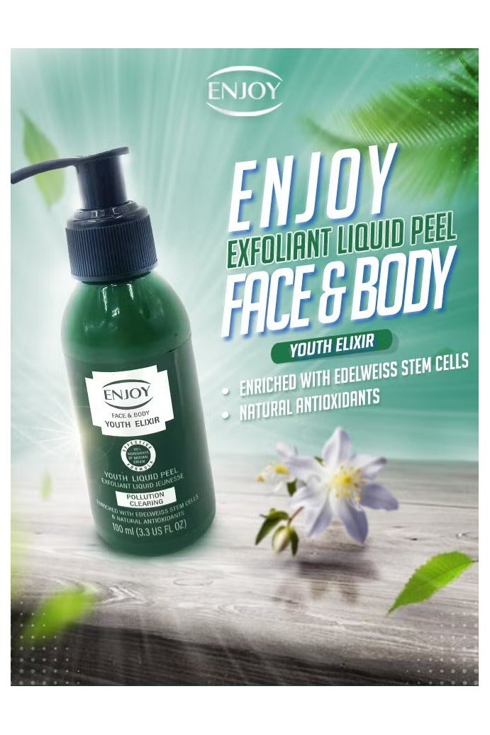 EN Joy Enjoy Liquid Peeling Drops of Youth – 100ml | Gentle Exfoliating & Rejuvenating Formula | Promotes Smooth, Youthful Skin  - Image 3
