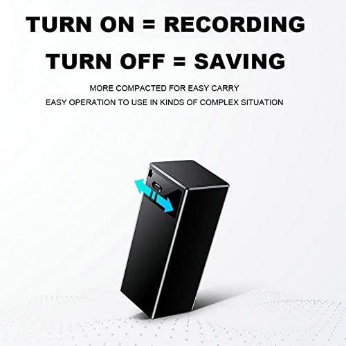TECHNOVIEW Digital Voice Actiavted Recorder 32GB, Portable Audio Sound Recording Device for Home Office Meetings (64GB Recorder Long Working) - Image 2