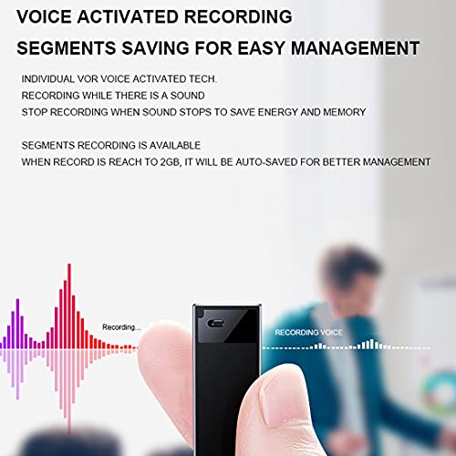 TECHNOVIEW Digital Voice Actiavted Recorder 32GB, Portable Audio Sound Recording Device for Home Office Meetings (64GB Recorder Long Working) - Image 4
