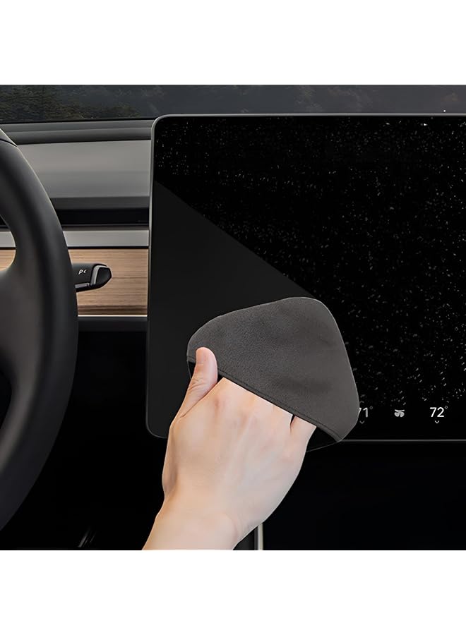 Excefore Car Touch Screen Wipes, Dashboard Display Cleaning Kit, Microfiber Cloth And Screen Cleaner Tool For Car Interior, Microfiber Cleaning Pad For Car Touch Screens And Displays - Image 2