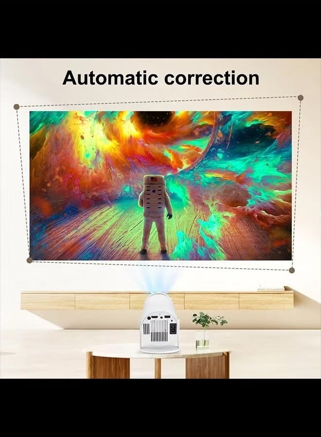 HY300 Android 5G Wifi Smart Portable Projector 1280 720P Full HD Office Home Theater Video Mini Projector Optical Specifications PROJ-WO-87-AN White - Image 2