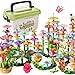 TEMI 224 PCS Flower Garden Building Toys for Girls Toys Educational STEM Toy and Preschool Garden Play Set for Toddlers 3 4 5 6 7 8 Year Old Kids Boys Girls Flower Stacking Toys for Kids Age 38 - Image 2