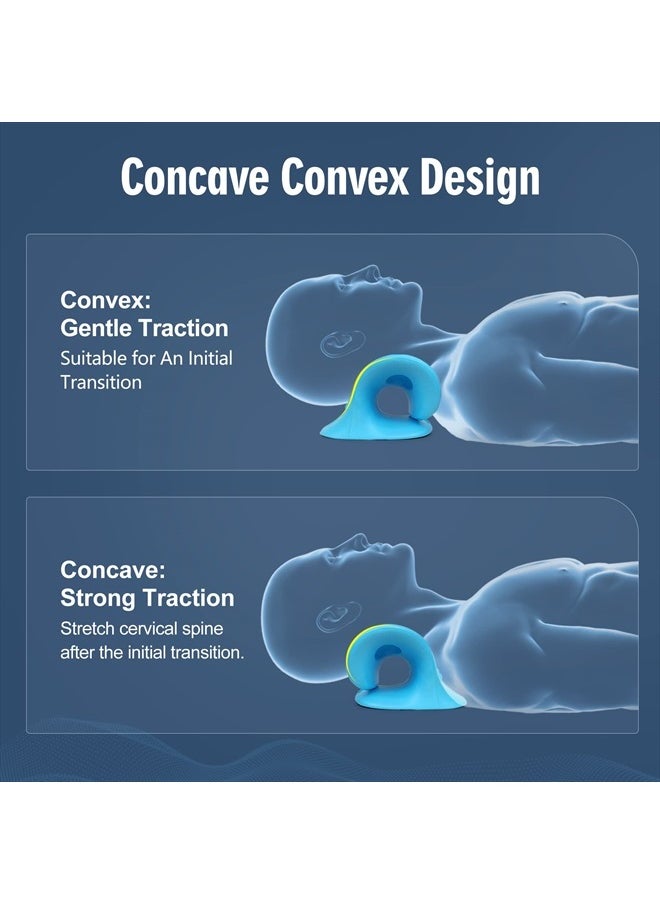 ComfortLife Neck Stretcher for Pain Relief, Neck and Shoulder Relaxer Cervical Traction Device Pillow for Muscle Relax and TMJ Pain Relief (Blue)  - Image 5