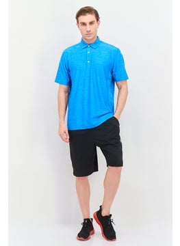 Greg Norman Men Sportswear Fit Short Sleeve Outdoor Polo Shirt, Blue  - Image 4