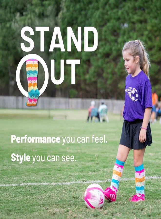 MadSportsStuff Rainbow Sprinkles Over the Calf Length Socks (Rainbow, Small) - Image 5