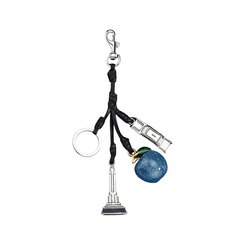 LSBDJDL Eiffel Tower Car Cherry Bag Charms Keychain Purse Charms For Handbags Zipper Pull Charm Accessories Keychains For Women - Image 1