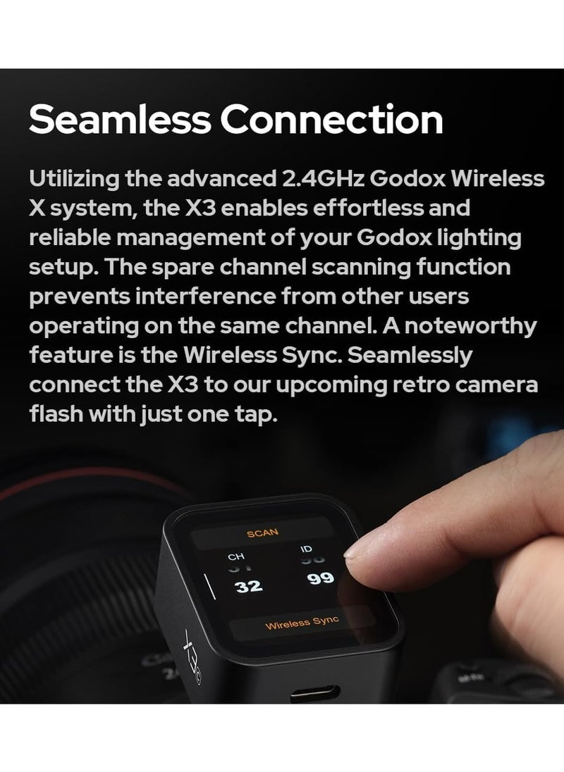 Godox X3 C Touchscreen TTL Wireless Flash Trigger for Canon