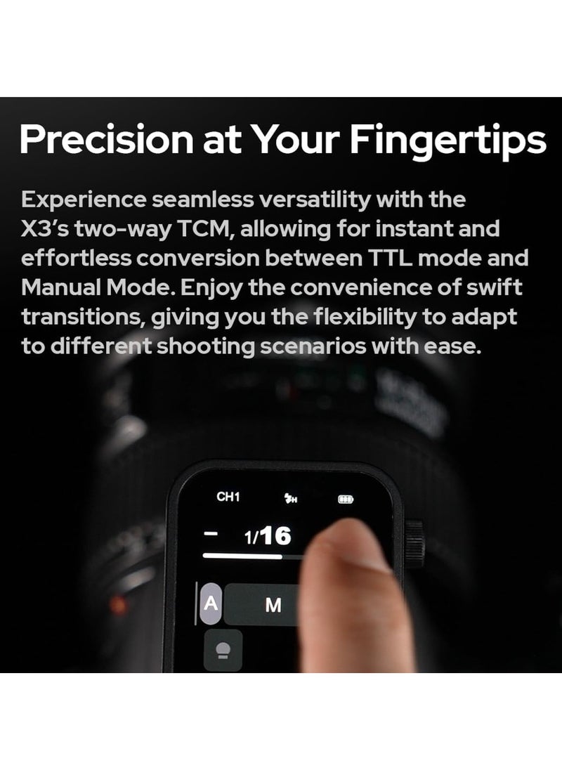 Godox X3 C Touchscreen TTL Wireless Flash Trigger for Canon