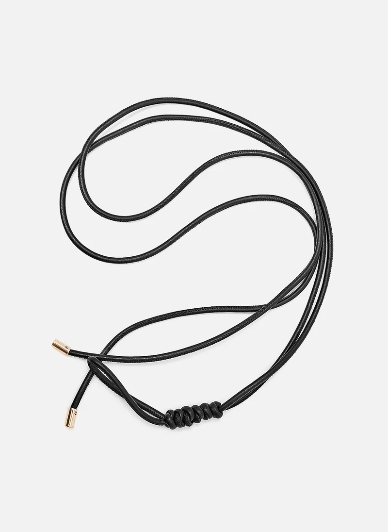 ليتشي حزام من الجلد البيئي