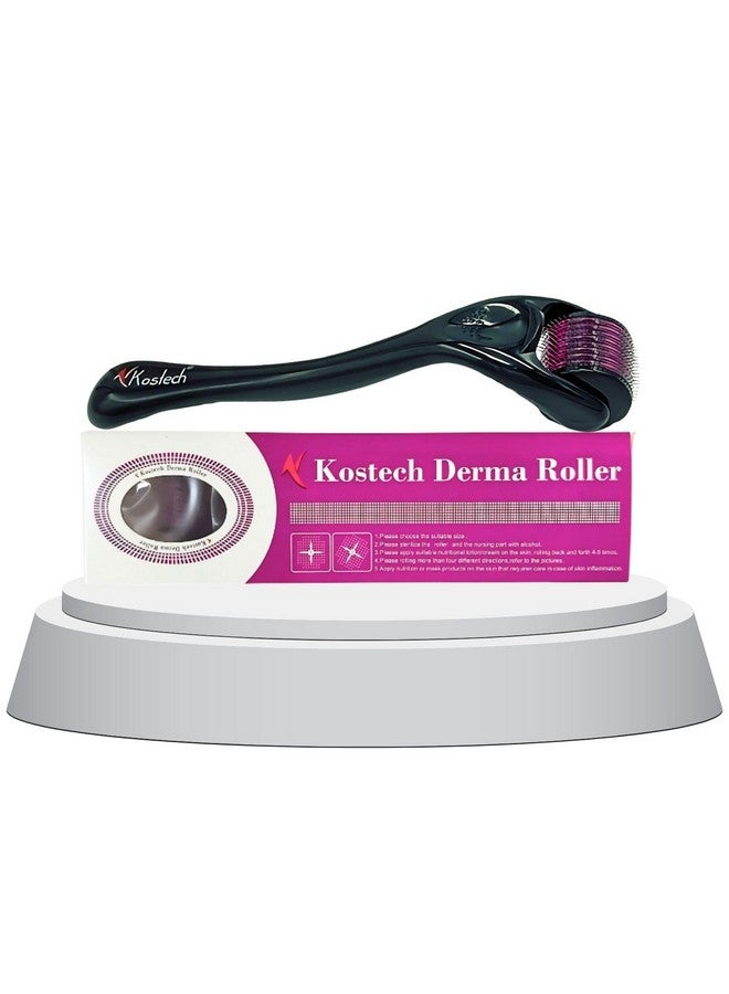 Kostech Derma Roller (KDR) 540 Titanium Micro-Needles for Skin Care I Hair & Beard Growth I Anti-aging I Acne Scars Removal (Pack of 1, 2.0mm) - Image 1