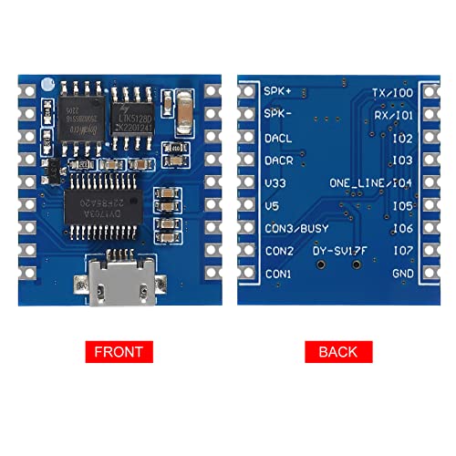 Coliao 2pcs DY-SV17F Audio Module Mini MP3 Player IO Trigger USB Download 4MB Flash Voice Playback Module - Image 2